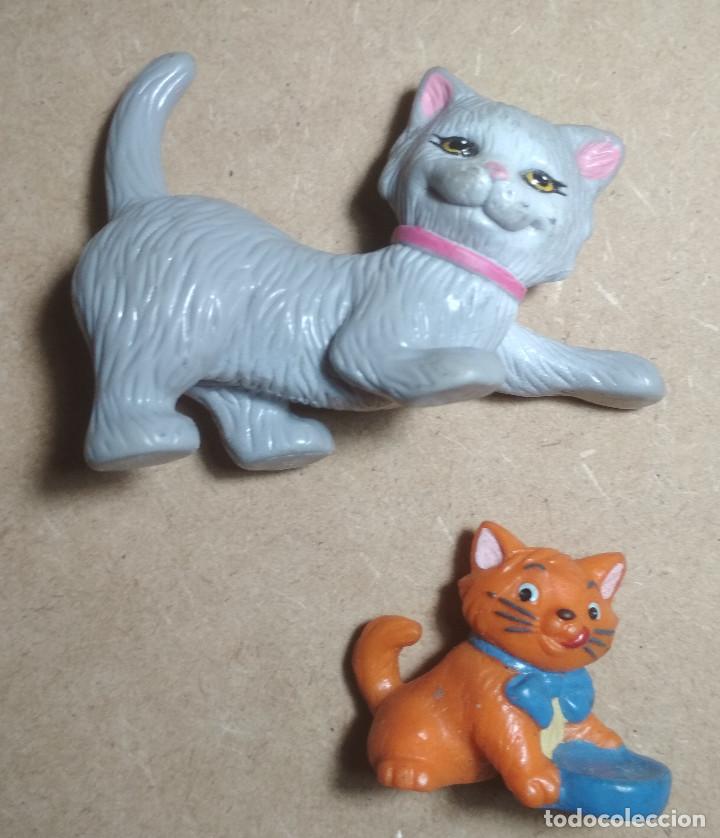 Figuras de goma y PVC: 2 figuras gatos pvc - Foto 1