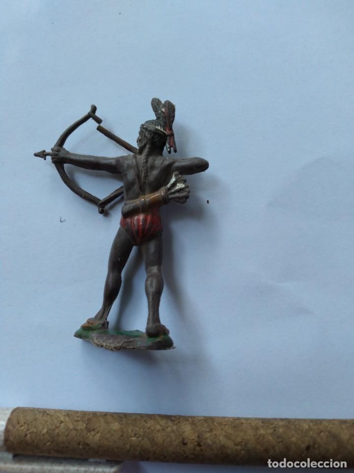 Figuras de goma y PVC: Indio americano de plastico - Foto 2
