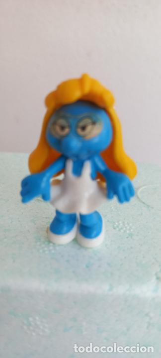 Figuras de goma Kinder: FIGURA PITUFO DE KINDER. PITUFINA - Foto 1