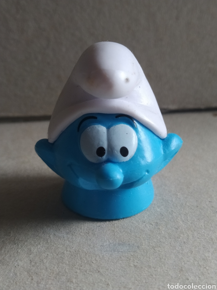 Figuras de Goma y PVC: Cabeza de pitufo 4 cm peyo