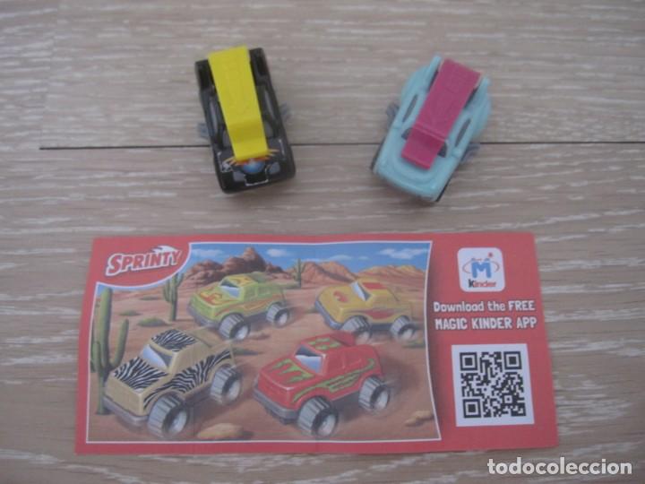 Figuras de goma Kinder: 2 coches spinty Kinder - Foto 2