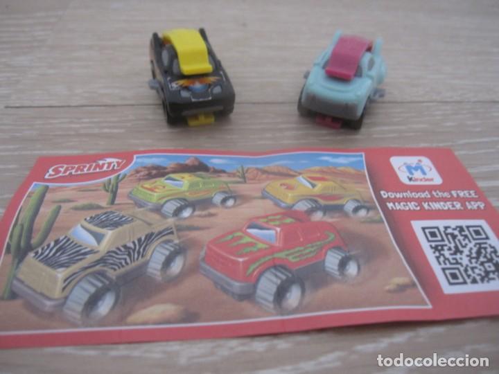 Figuras de goma Kinder: 2 coches spinty Kinder - Foto 1