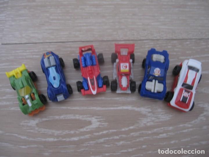Figuras de goma Kinder: 6 coches Hot wheels Kinder - Foto 2
