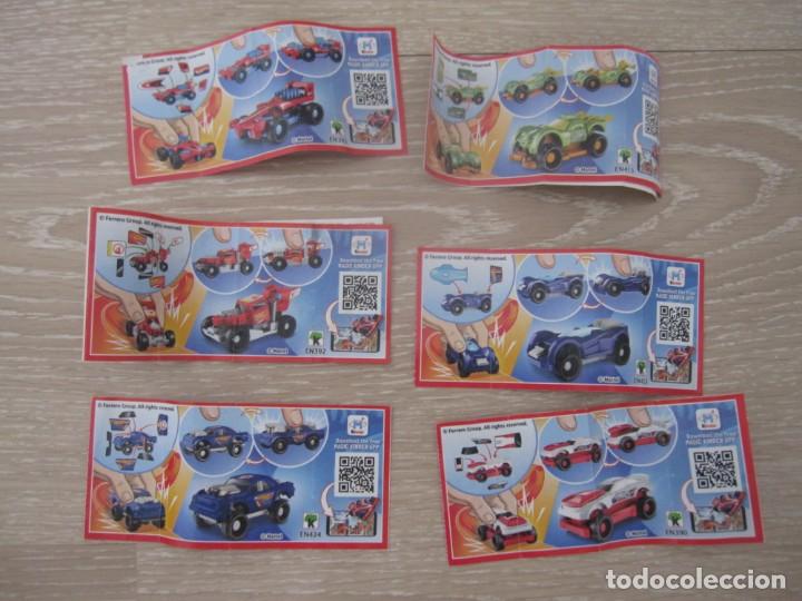 Figuras de goma Kinder: 6 coches Hot wheels Kinder - Foto 3