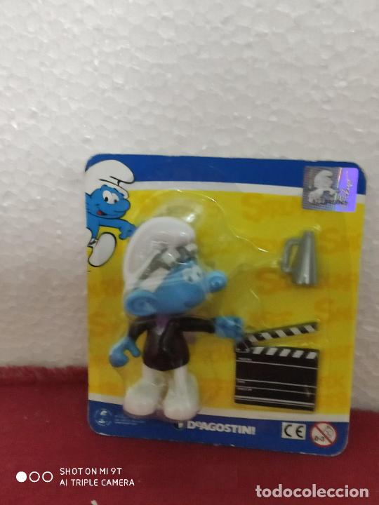 Figuras de Goma y PVC: PITUFOS PROFESIONES PEYO PLANETA DEAGOSTINI DIRECTOR DE CINE NUEVO EN BLISTER
