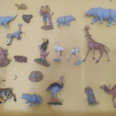 Figuras de Borracha e PVC: ANTIGUA CAJA COMPLETA FIGURAS ANIMALES ZOO ZOOLOGICO JECSAN EN CAJA ORIGINAL. Lote 361387335