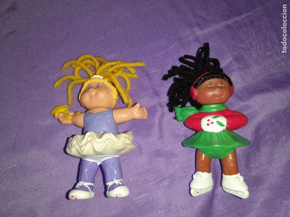 Figuras de Borracha e PVC: 2 antigua mu&ntilde;eca repollo goma dura a&ntilde;o 1992,mide unos 8-10 ctms