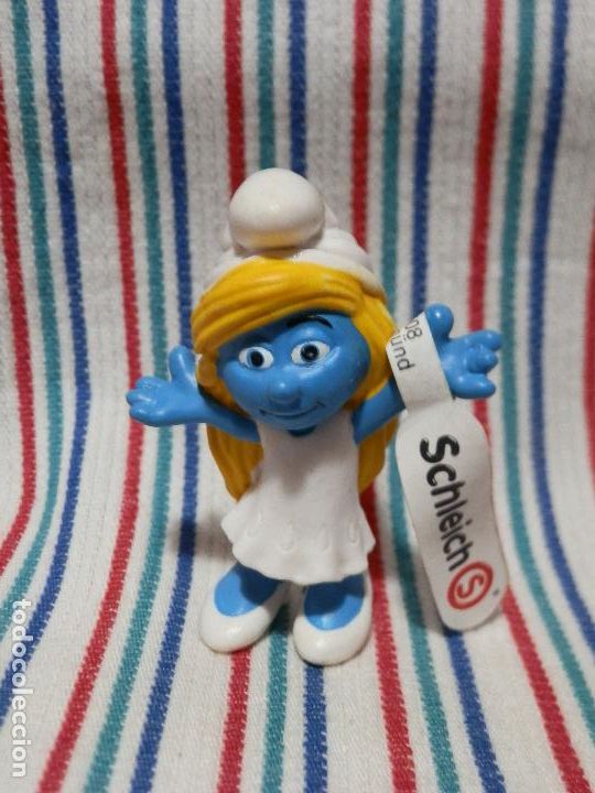 Figuras de goma y PVC: SCHLEICH PITUFINA 2012, SIN ESTRENAR - Foto 5