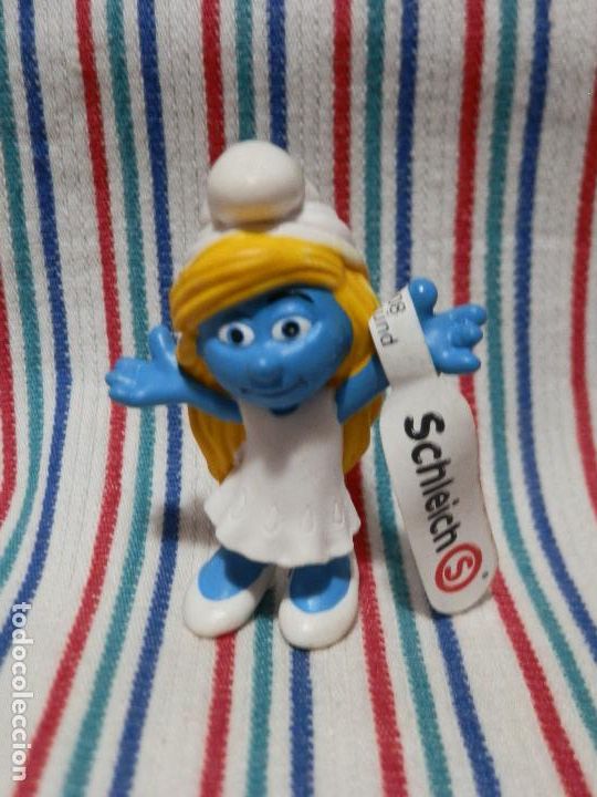 Figuras de goma y PVC: SCHLEICH PITUFINA 2012, SIN ESTRENAR - Foto 1