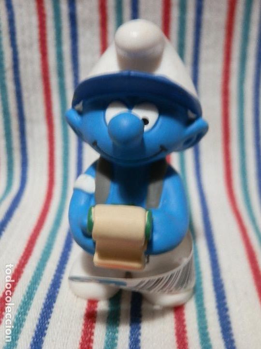 Figuras de goma y PVC: SCHLEICH PITUFO CONTABLE 2014 ,SIN ESTRENAR - Foto 5