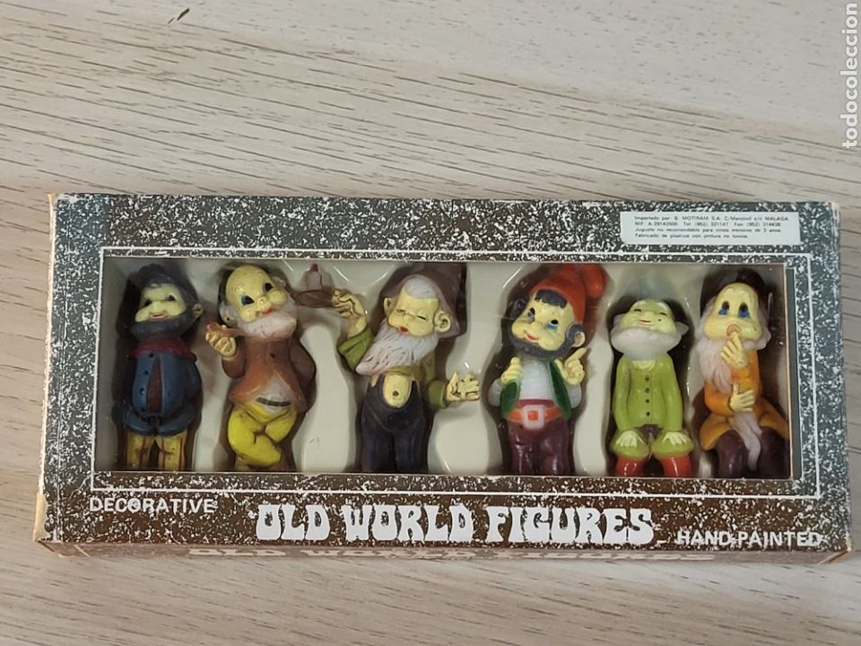 Figuras de Goma y PVC: 6 FIGURAS DEL VIEJO MU . PINTADOS A MANO.OLD WORLD FIGURES. HAND PAINTED. MIDEN 5,5 CM DE ALTO.