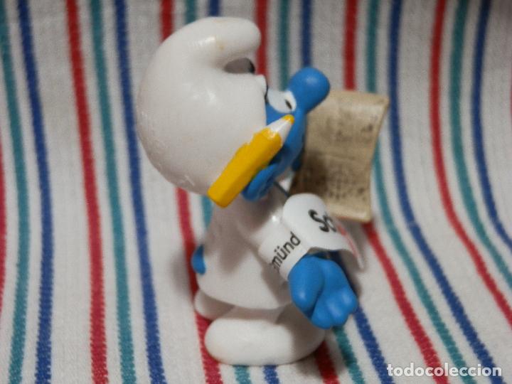 Figuras de goma y PVC: SCHLEICH PITUFO CIENTIFICO 2014 ,SIN ESTRENAR - Foto 3