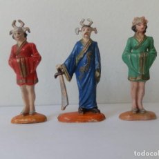 Figuras de Goma y PVC: 3 FIGURAS, MAGO CHINO Y 2 AYUDANTES, EN GOMA DEL GRAN CIRCO DIR Y DOR DE JECSAN, AÑOS 50.. Lote 363813605
