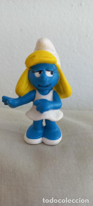 Figuras de goma y PVC: PITUFOS PITUFINA Schleich D-73527 - Foto 1