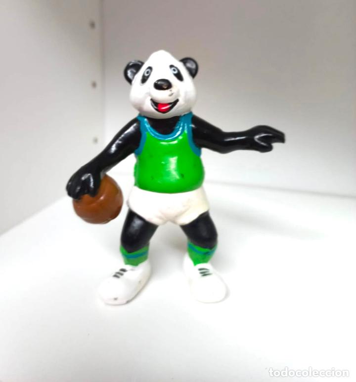 Figuras de Borracha e PVC: FIGURA DE PVC PROMOCIONAL EL POZO OSO PANDA DEPORTISTA A&Ntilde;OS 90 MADE IN SPAIN