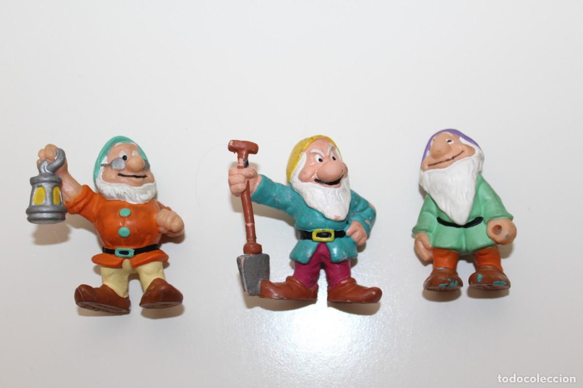 Figuras de goma y PVC: 3 ENANITOS DE BLANCANIEVES BULLYLAND - Foto 1