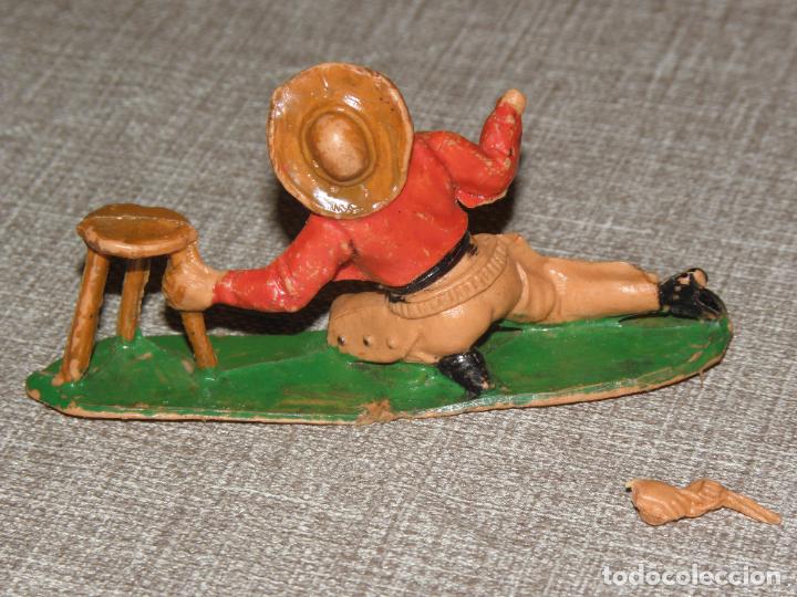 Figuras de goma y PVC: FIGURA EN PLASTICO DE COMANSI VAQUEROS O COWBOY - Foto 2