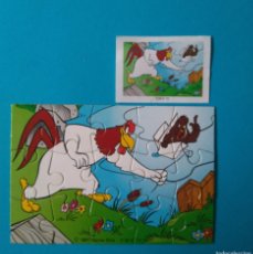Figuras Kinder: PUZZLE PUZLE KINDER LOONEY TUNES TOONS WARNER ANTIGUO BPZ PAPEL GALLO CLAUDIO. Lote 365875466