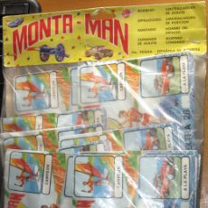Figuras de Goma y PVC: MONTAPLEX MONTA MAN, BLISTER CON 10 SOBRES SIN ABRIR MUY BUEN ESTADO. Lote 366069076