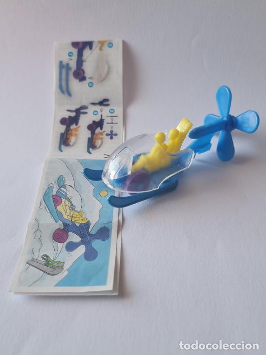 Figurines en Caoutchouc et PVC: VEHICULO DE HELICE SOBRE NIEVE - FIGURA SORPRESA SIMILAR A KINDER