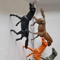 Figuras de Goma y PVC: 7 ANTIGUOS CABALLOS ( PECH , JECSAN , REAMSA , OLIVER , COMANSI , ETC). Lote 366735081