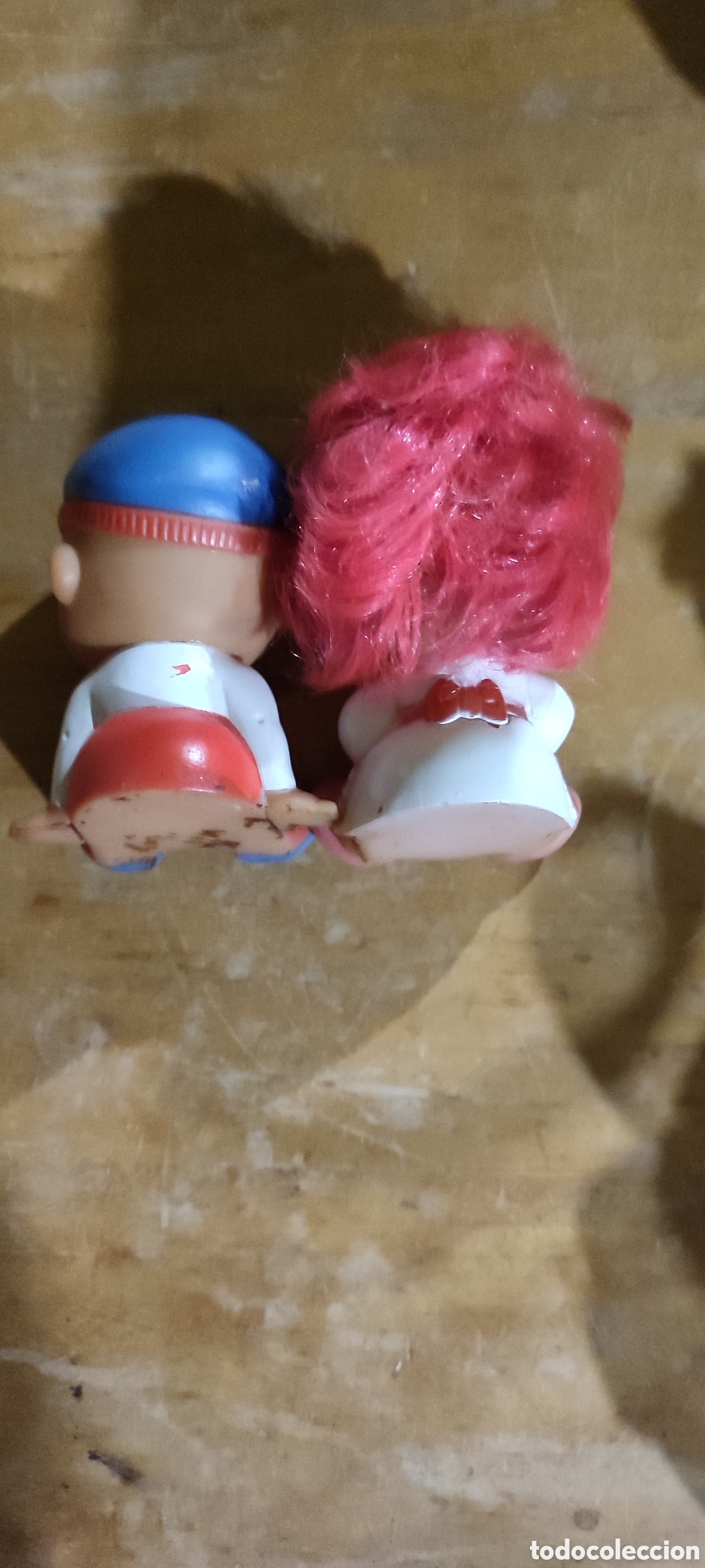 Figuras de goma y PVC: PAREJA DE MU&Ntilde;ECOS CHISPA - Foto 2