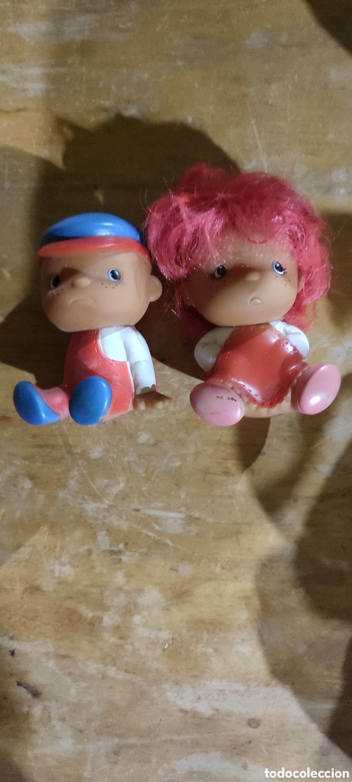 Figuras de goma y PVC: PAREJA DE MU&Ntilde;ECOS CHISPA - Foto 1