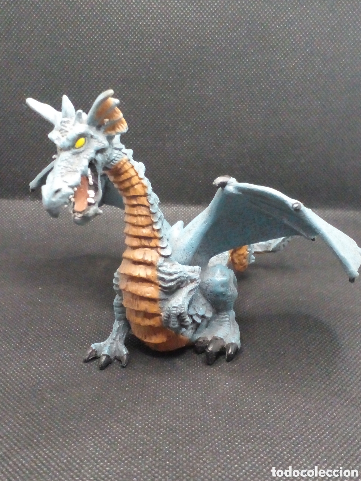 Figuras de goma y PVC: Dragon azul. Papo. De goma. - Foto 2