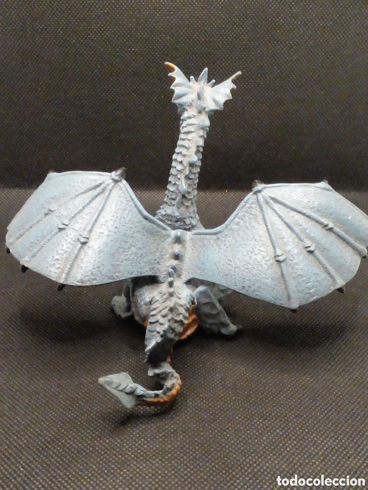 Figuras de goma y PVC: Dragon azul. Papo. De goma. - Foto 4