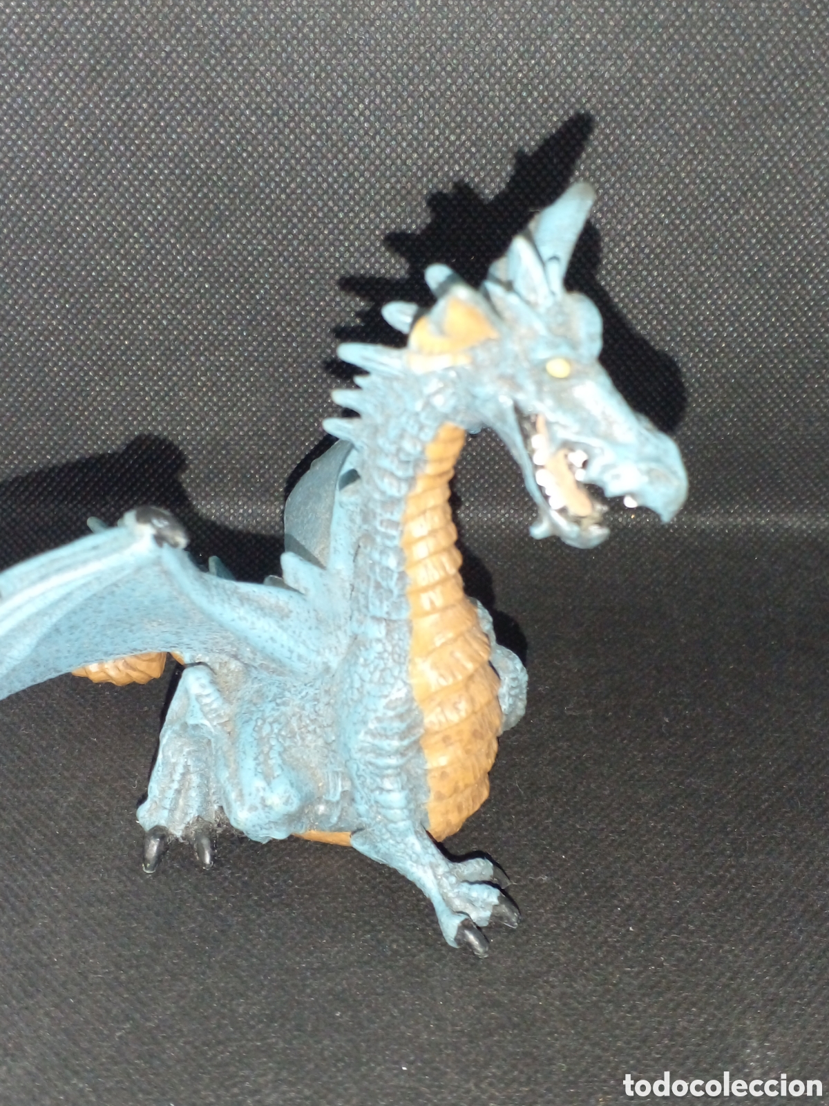 Figuras de goma y PVC: Dragon azul. Papo. De goma. - Foto 8