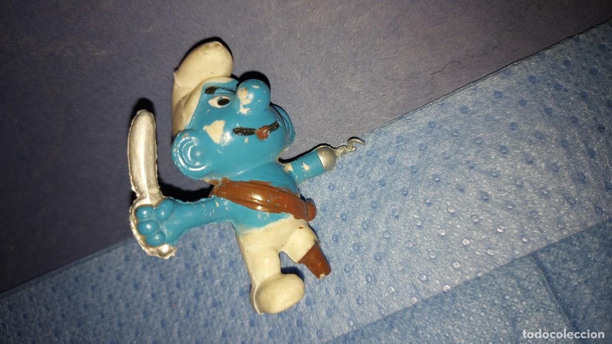 Figuras de goma y PVC: PITUFO - PIRATA - - SMURFS - Foto 1