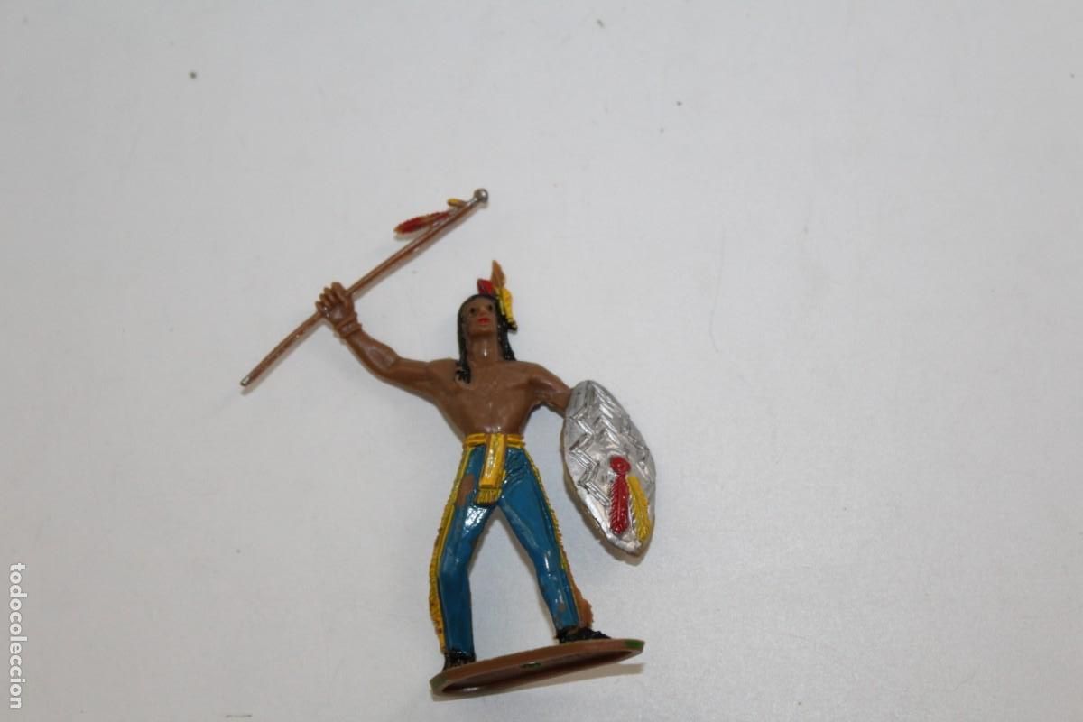 Figuras de goma y PVC: FIGURA INDIO PLASTICO PINTADO COMANSI - Foto 1