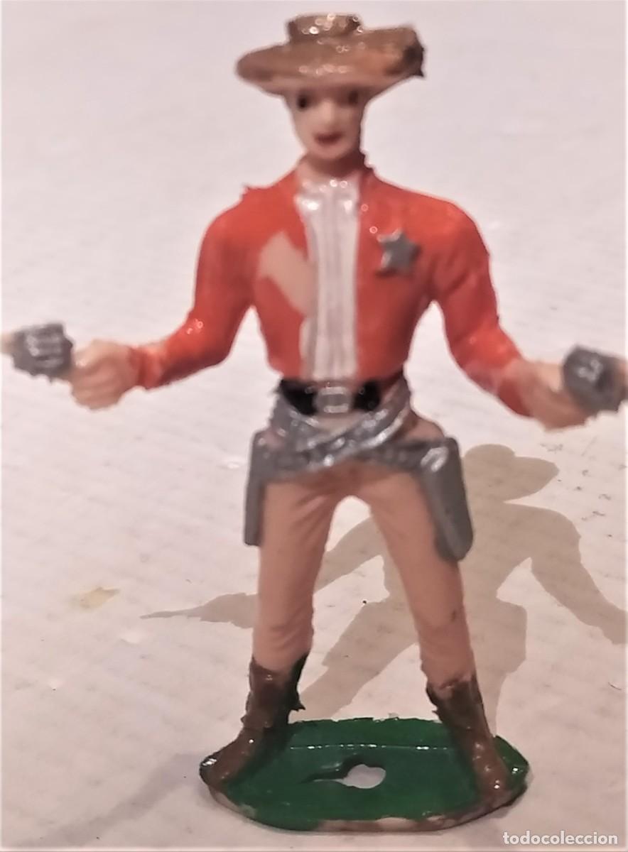 Figuras de goma y PVC: SOLDADITO SHERIFF OESTE AMERICANO - Foto 1