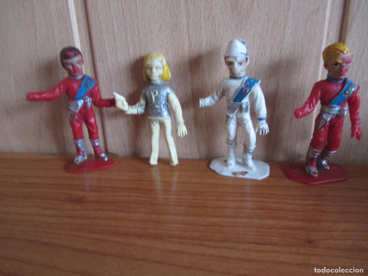 Figuras de Goma y PVC: LOTE 4 FIGURAS ANTIGUAS THUNDERBIRDS , GUARDIANES ESPACIO, ( PECH , JECSAN ,REAMSA , COMANSI , ETC)