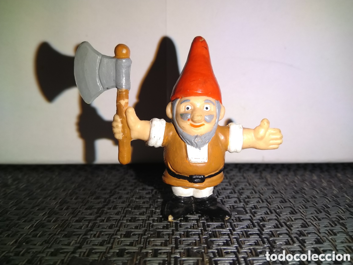 Figure di Gomma e PVC: GNOMO CON HACHA NOELI SERIE FIGURA PVC GNOMO DE YOLANDA FUGI DE 1986 A&Ntilde;OS 80