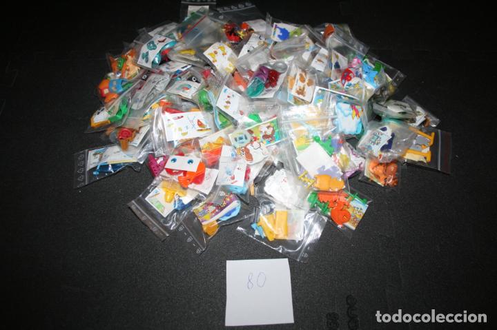 Figuras de Borracha e PVC: Kinder Ferrero Lote 2 Variado 80 unidades diferentes con BPZ a&ntilde;os 1998 a 2001 serie K sin montar