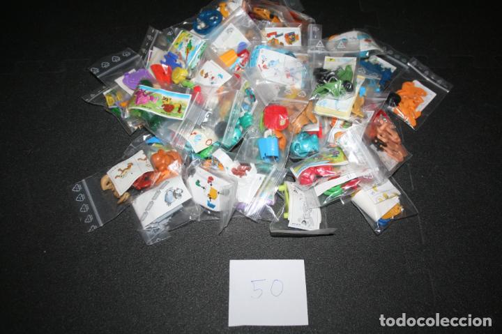 Figuras de Borracha e PVC: Kinder Ferrero Lote 4 Variado 50 unidades diferentes con BPZ a&ntilde;os 1998 a 2001 serie K sin montar