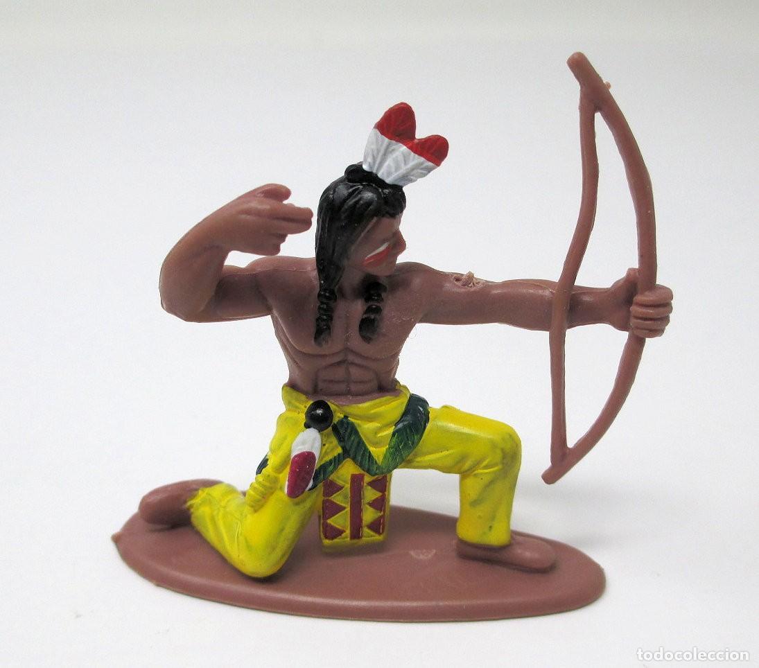 Figuras de Borracha e PVC: Figura de Indio del Far Wast - Lejano Oeste - 6 cm de alto