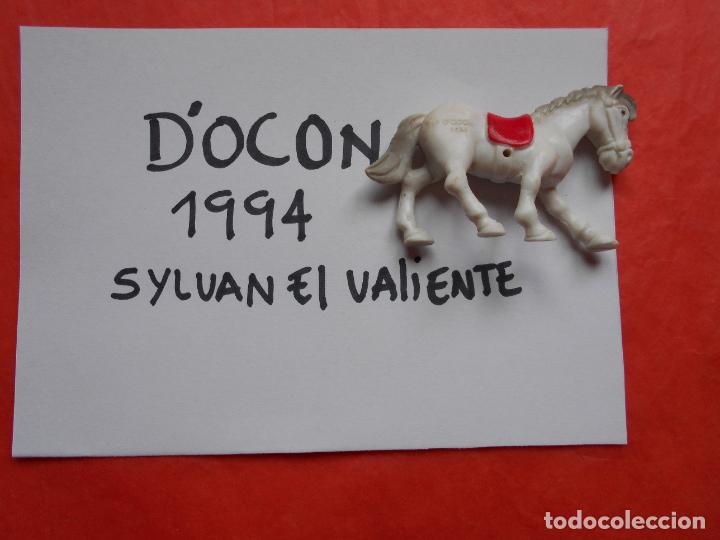 Figuras de goma y PVC: D&acute;OCON 1994 SYLVAN EL VALIENTE CABALLO - Foto 1