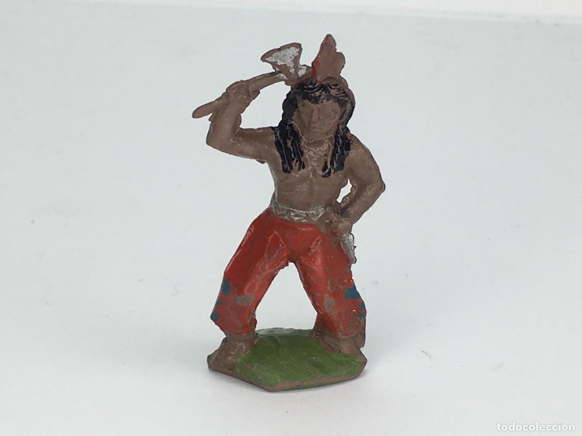 Figuras de goma y PVC: INDIO CON HACHA DE LAFREDO 5 CM. - Foto 1