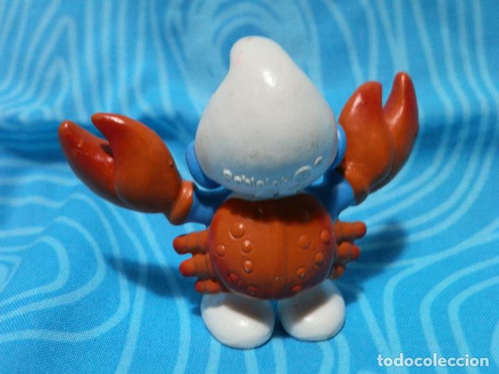 Figuras de goma y PVC: PITUFO CANGREJO PEYO 2009 - Foto 2