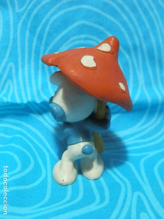 Figuras de goma y PVC: PITUFO CON SETA PEYO BULLY - Foto 3