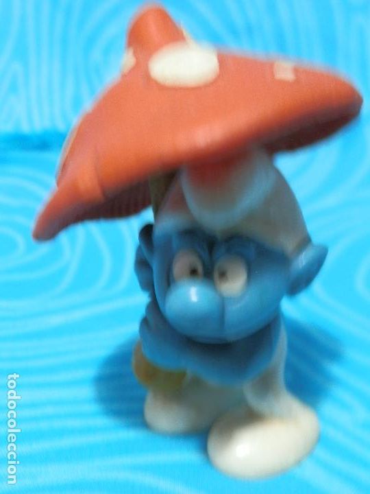 Figuras de goma y PVC: PITUFO CON SETA PEYO BULLY - Foto 4
