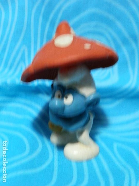 Figuras de goma y PVC: PITUFO CON SETA PEYO BULLY - Foto 7