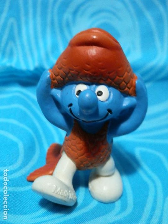 Figuras de goma y PVC: PITUFO PEZ SCHLEICH - Foto 2