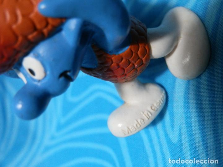 Figuras de goma y PVC: PITUFO PEZ SCHLEICH - Foto 3