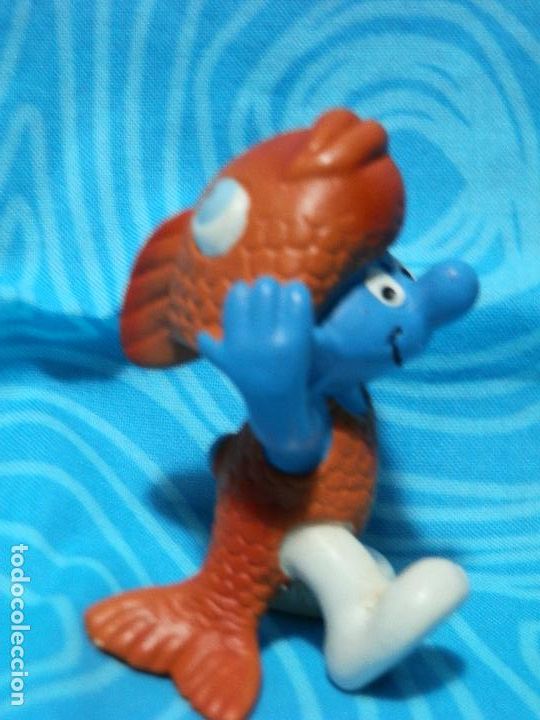 Figuras de goma y PVC: PITUFO PEZ SCHLEICH - Foto 4