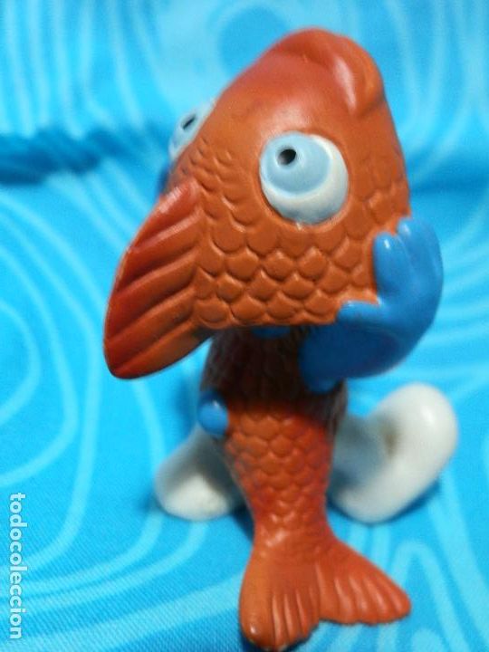 Figuras de goma y PVC: PITUFO PEZ SCHLEICH - Foto 1