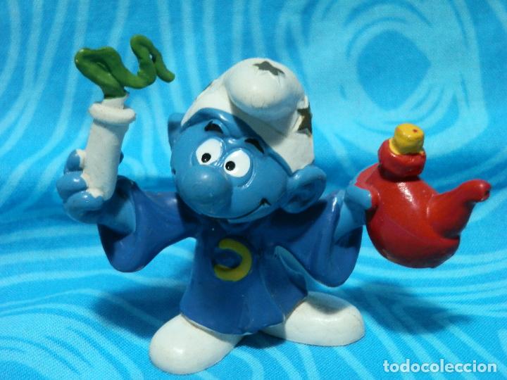 Figuras de goma y PVC: PITUFO ALQUIMISTA PEYO BULLY - Foto 6