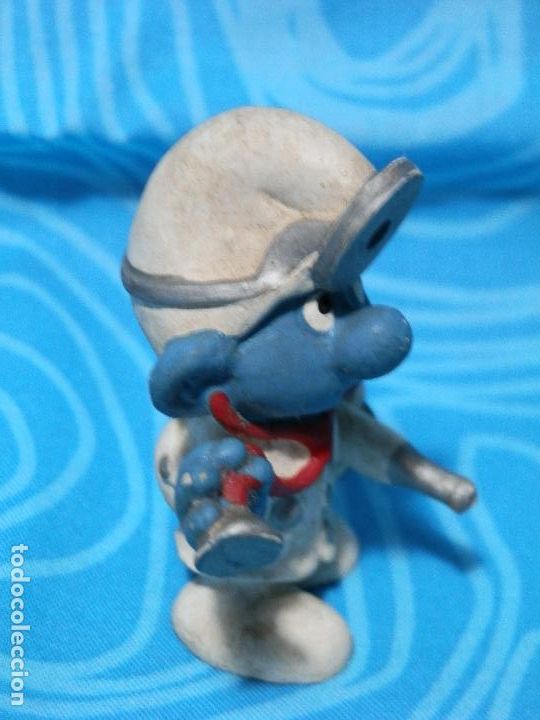 Figuras de goma y PVC: PITUFO DOCTOR 1978 SCHLEICH - Foto 3
